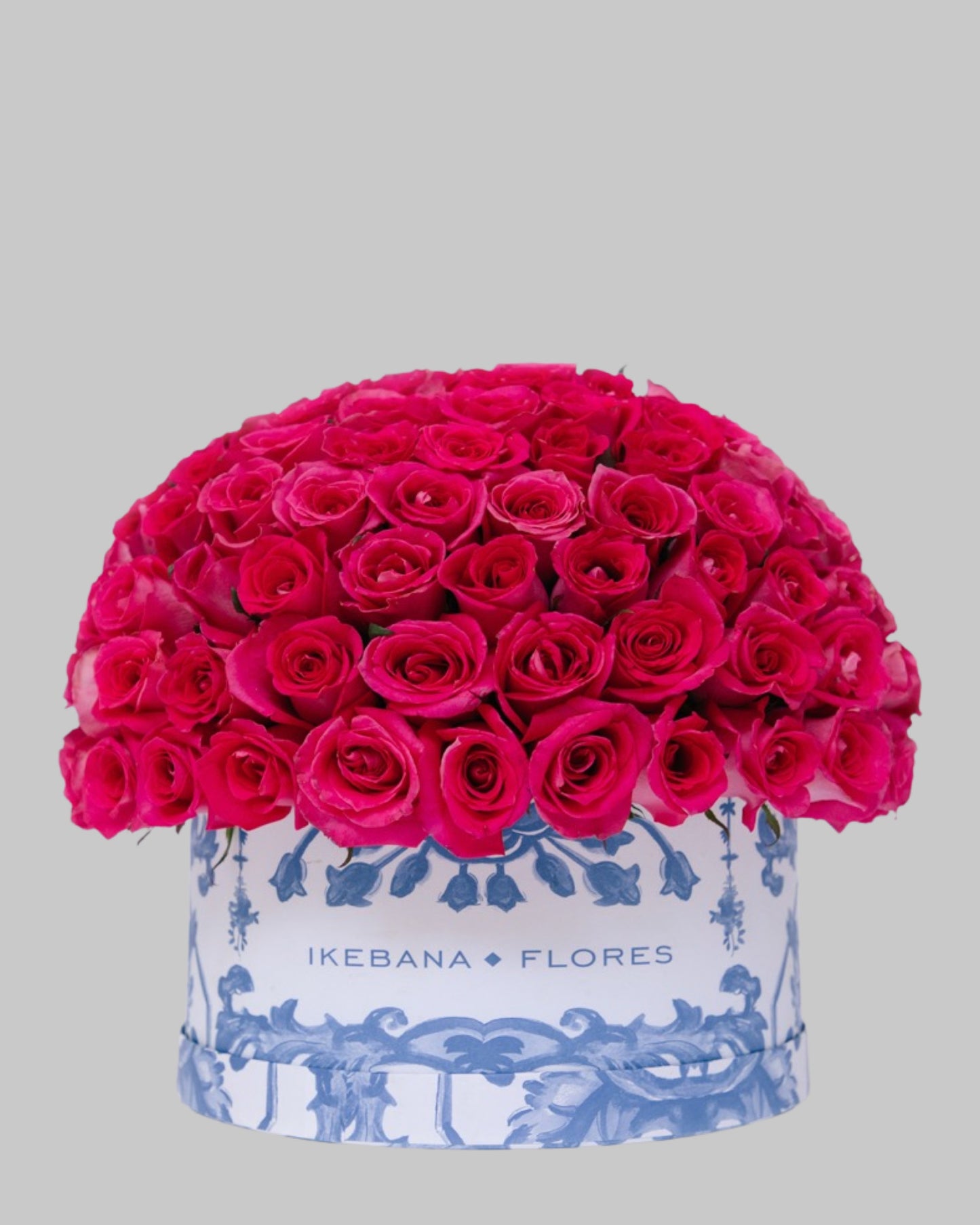 Caja Grande Talavera Rosas Rosas